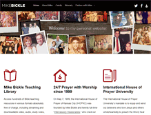 Tablet Screenshot of mikebickle.com